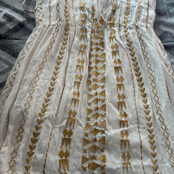 RAGA Zaylee Womens Metallic Embroided Halter Dress - Picture 4 of 5